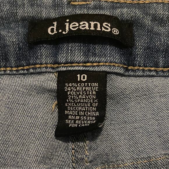 d. jeans Rhinestone Pockets Women's size 10 - Picture 4 of 6